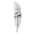 thumbnail image 1 of Plume Feather Style Acrylic Mirror Wall Stickers DIY Modern Design Room Decor - Size S (Silver to Left Direction), 1 of 2