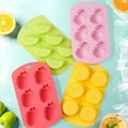 thumbnail image 5 of Fruit Silicone Mold, Gummy Bear Mould, Candy Mold, Ice Cube Tray, 6-Cavities Fruit Shaped Reusable Baking Tray for Chocolate,Candy,Cake,Ice Cube & Jelly, 4.5" x 7.5", Watermelon, 5 of 7