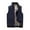 Blue, variant on Busydd Mens Fleece Vest Casual Zipper Solid Color Cotton Outerwear Vests Sleeveless Warm Winter Vest Jacket Plus Size Mens Vest with Pockets M-5XL