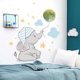thumbnail image 4 of Calcomanías de pared de luna luminosa, decoraciones de pared de dibujos animados de estrellas de nubes, mural de pared de arte de bricolaje extraíble para dormitorio de niños, guardería, dec, 4 of 5