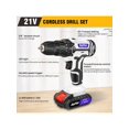 thumbnail image 2 of 21V Cordless Power Drill Set Electric, Cordless Screwdriver Drill Set, 25 1 Torque, Li-Ion Battery&Fast Charger, 3/8" Keyless Chuck Driver Tool, LED Work Light, For Home And Garden DIY Project Kit, 2 of 8