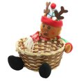 thumbnail image 2 of Cesta de almacenamiento de Navidad Caja de dulces Cesta de almacenamiento Titular Decoraciones de Navidad TFixol Organizador de almacenamiento, 2 of 7