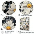 thumbnail image 3 of Designart "Elegance In The White Daisy Meadow VII" Daisies Floater Framed Canvas Wall Art, 3 of 5