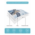 thumbnail image 5 of Coastal Beach King Size Down Alternative Comforter, Lightweight Comforter Quilt Bedding Set with Pillow Shams Sea Turtle Nautical Coral Starfish All Seasons Bed Comforter Duvet Insert 96"x106", 5 of 7