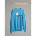 thumbnail image 3 of Live Simply Daisy Sweatshirt Women -Image by Shutterstock, Female 3X-Large, 3 of 4