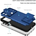 thumbnail image 2 of for Samsung Galaxy A15 5G Case with Slide Camera Cover, Armour Silicone TPU Bumper Tough PC Cover Galaxy A15 5G with Kickstand, Military Shockproof Protective Phone Case for Samsung A15 5G Blue, 2 of 14