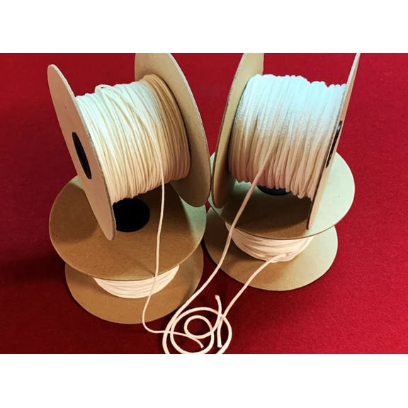 Candle Wicks Square Braided / 100% Natural/Making Candles/Spools Wicking/Beeswax Wick Size - 1/0 2/0 3/0 4/0 5/0 6/0#1#2#3#4#5#6 (#3 Spool 8oz)