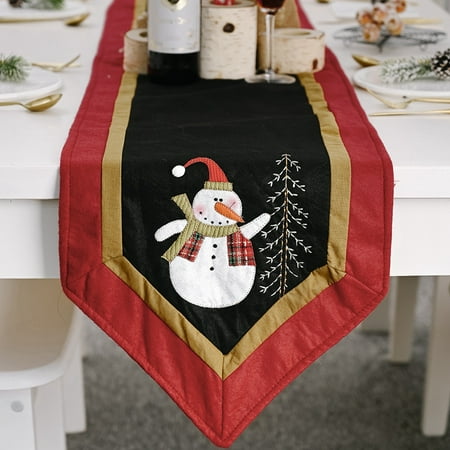 

Christmas Table Runner Decor Xmas Ornaments New Year S Decor Navidad