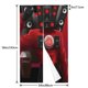thumbnail image 4 of Cortina para puerta de baño Skibidi, cortina opaca con estampado de patrón para ventana, cortina divisoria de ambientes, tapiz para decoración del hogar, 34" de ancho x 56" de largo, 4 of 7