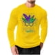 thumbnail image 1 of Mens Casual Camisetas Carnaval Impreso Suelto Elástico de Manga Larga Cuello Redondo Suéter, Gimnasio Hogar Desgaste Superior, 1 of 5