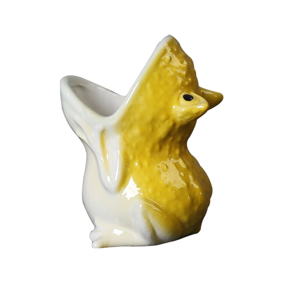 Fanciful Frog Molded Ceramic Planter For Succulents Indoor Telecommute Gardening Deck