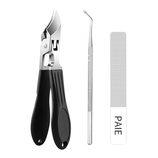Up to 50% Off Personal Care and Beauty Clearance!Powder Die-casting Nail Clippers Super Nail Scissors Deep Nail Groove Special Large Opening Three-piece Set Pointed Nail Clippers, Gifts for Women