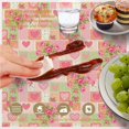 thumbnail image 6 of Pioneer Flower Floral Print Pattern Round Tablecloth 60 X 60 Inch, Wrinkle Resistant Wipeable Table Cloth for Kitchen Dining Picnic Patio Party, 6 of 6