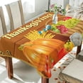 thumbnail image 4 of Coolnut Thanksgiving Pumpkin Tablecloth, Waterproof Washable Polyester Square Table Cover, Durable Tablecloth for Kitchen Dining Table Party Decor, 54"x54", 4 of 7