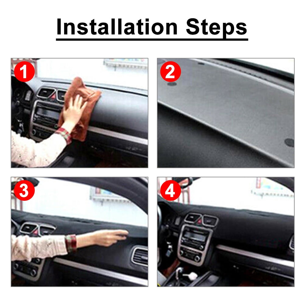 NS Dashboard Dash Cover Mat Carpet Sunproof Sun Shade Mat for Ram 1500 2500 2011-2016