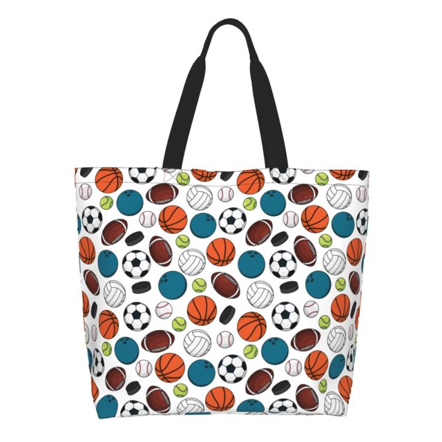 Disketp Color Balls Bolsa Tote Estampada para Mujer, Bolso de Hombro y de Mano para Compras y Viajes