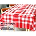 thumbnail image 6 of Disposable Plastic Tablecloth Waterproof, Heavy Duty Party Mat with Plaid Print for Picnic Birthday Events, Tear-Resistant Spill-Proof Table Cover, 6 of 9