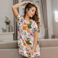 thumbnail image 3 of Gaeub Cartoon Halloween Print Women's Short-Sleeved Nightdress,Loose Comfy Pajama Sleepwear,Summer Night-dresses for Women, 3 of 6