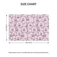 thumbnail image 4 of Placemats Set Of 4 / 6, Pink Cute Pigs Placemats For Dining Table Indoor/Outdoors Heat Resistant Washable Placemats 18" X 12", 4 of 8