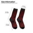thumbnail image 2 of Kdxio Spiders On A Web Print Children's Socks for Daily Wear and Sports Use Colorblock Mid-Calf Design Breathable Material, 2 of 5