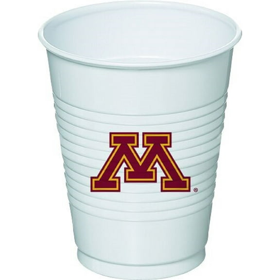 Minnesota Golden Gophers NCAA University College Sports Party 16 oz Plastic Cups