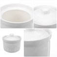 thumbnail image 3 of CRAFTHROU White Ceramic Stew Pot with Lid Smooth Easy to Clean Kitchen Supply for Soups, 3 of 8