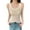 Beige, variant on AKOEE Women's Striped Tank Tops Fitted Scook Neck Sleeveless Base Tees Soft Polyester Casual Workout Tshirts (M, Black)