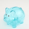 thumbnail image 3 of facefd Transparent Plastic Money Saving Box Case Coins Piggy Bank Cartoon Pig Shaped, 3 of 9