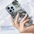 thumbnail image 1 of for iPhone 13 Pro Max Case 6.7 Inch 2021, [10FT Military Grade Drop Protection] Marble Phone Case Slim Glossy Soft TPU Shockproof Protective Cover for Women Men Stylish Phone Cases(Marble#1), 1 of 5