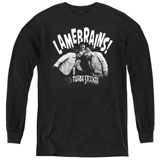 Three Stooges - Lamebrains - Youth Long Sleeve Shirt - Large