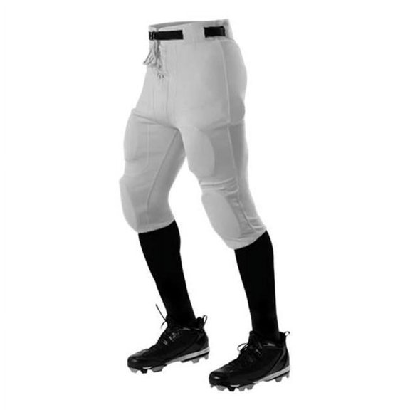Alleson Athletic B41885583 Practice Football Pants, Grey - Small