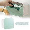 thumbnail image 4 of Caja De Almacenamiento De Servilletas Sanitarias Montada En La Pared Caja De Almacenamiento De Algodón Cosmético De Doble Capa Organizador De Bastoncillos De Algodón Para Colgar Speravity HA027140-02, 4 of 7