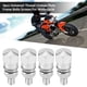 thumbnail image 5 of Tornillos de marco para matrícula, rosca Universal, 4 Uds., para motocicleta (plateado), 5 of 6