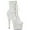 White Multi Glitter Synthetic, variant on Women's Pleaser Adore 1020GDLG Glow In The Dark Platform Bootie