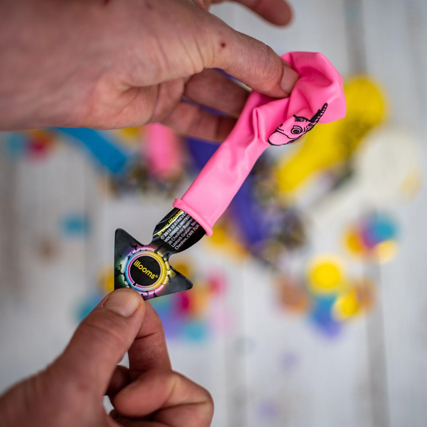 illooms Unicorn LED light up balloons 15PK, Pack of 15