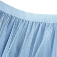 thumbnail image 4 of Riforla Women Mesh Solid Skirt A Line Color Waist Long Skirt High Skirt Womens Skirts Sky Blue One Size, 4 of 5