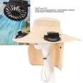 thumbnail image 4 of Sombrero Tipo Chal Con Sombrilla, Sombrero Con Ventilador De Refrigeración De Color Caqui, Seco Y Transpirable, 3 Velocidades De Viento, Sombra Para El Cuello Y La Cara Para, 4 of 7
