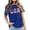 71-Blue, variant on ibiyuan 250th Anniversary Shirt Women T Shirts Graphic Crew 250 Anniversary Usa Flag Holiday Short Sleeve Independence Day Women Shirts Holiday Tops for Women