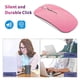 thumbnail image 4 of Mouse Picktech Q5 inalámbrico USB 1600 DPI ajustable -Rosa, 4 of 4