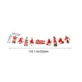 thumbnail image 3 of chaungfeng 118 Inches Merry Christmas Banner, Paper Christmas Party Decorations with String Festival Atmosphere Banner for Fireplace, Chimney, Wall, Tree, 3 of 6
