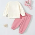 thumbnail image 5 of Hessimy Toddler Boys Girls Spring Summer Funny Cartoon Print 2Pcs Warm Long Sleeve Soft Cozy Sleepwear Pajamas, Funny Sleep Style(Pink,18-24 Months), 5 of 7