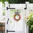 thumbnail image 4 of Pgyong Spring Wreath for Front Door with Frosted Greenery and Berries, All-Season Artificial Wreath for Indoor Outdoor Wall Holiday Decor, 4 of 6