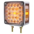 thumbnail image 3 of United Pacific 38758 - Double Face Turn Signal Light - 52 Led Double Stud (Driver) - Amber & Red Led/Clear Lens, 3 of 4