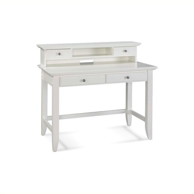 Home Styles Naples Student Desk And Hutch Set In White Finish
