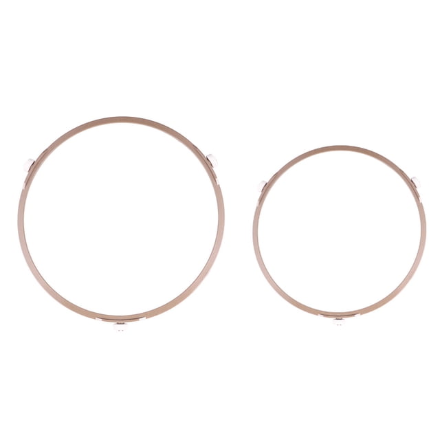 MIANGASTORE 2 Pcs Microwave Glass Plate Tray Wheel Ring Rotating Ring Microwave Turntable Ring