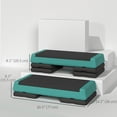 thumbnail image 3 of Soozier Adjustable Aerobic Stepper, 3-Level with Risers 4", 6", 8", Green, 3 of 7