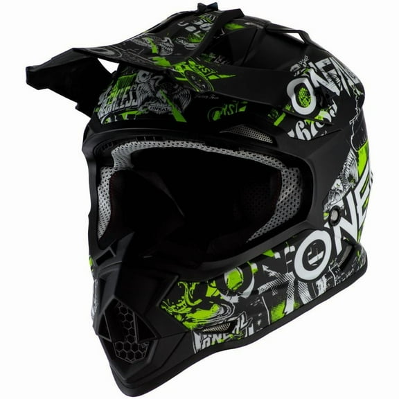 O'Neal 2 SRS Attack MX Offroad Youth Helmet Black/Neon MD