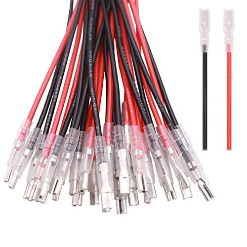 Kit Terminali A Forcella Femmina Mxuteuk - 20 Pezzi, 2.8mm E 4.8mm, Isolati