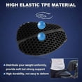 thumbnail image 2 of Motorcycle Seat Cushion 3D Honeycomb TPE Waterproof Non-Slip Ergonomic for Long Rides, 2 of 9