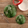 thumbnail image 2 of GZHJMY Cactus Prickly Pear Cacti Plant Pot Holders Trivets Set of 2 Round Cotton Thread Weave Potholders for Kitchens Hot Pads Table Mats Coasters for Hot Dishes, 2 of 7
